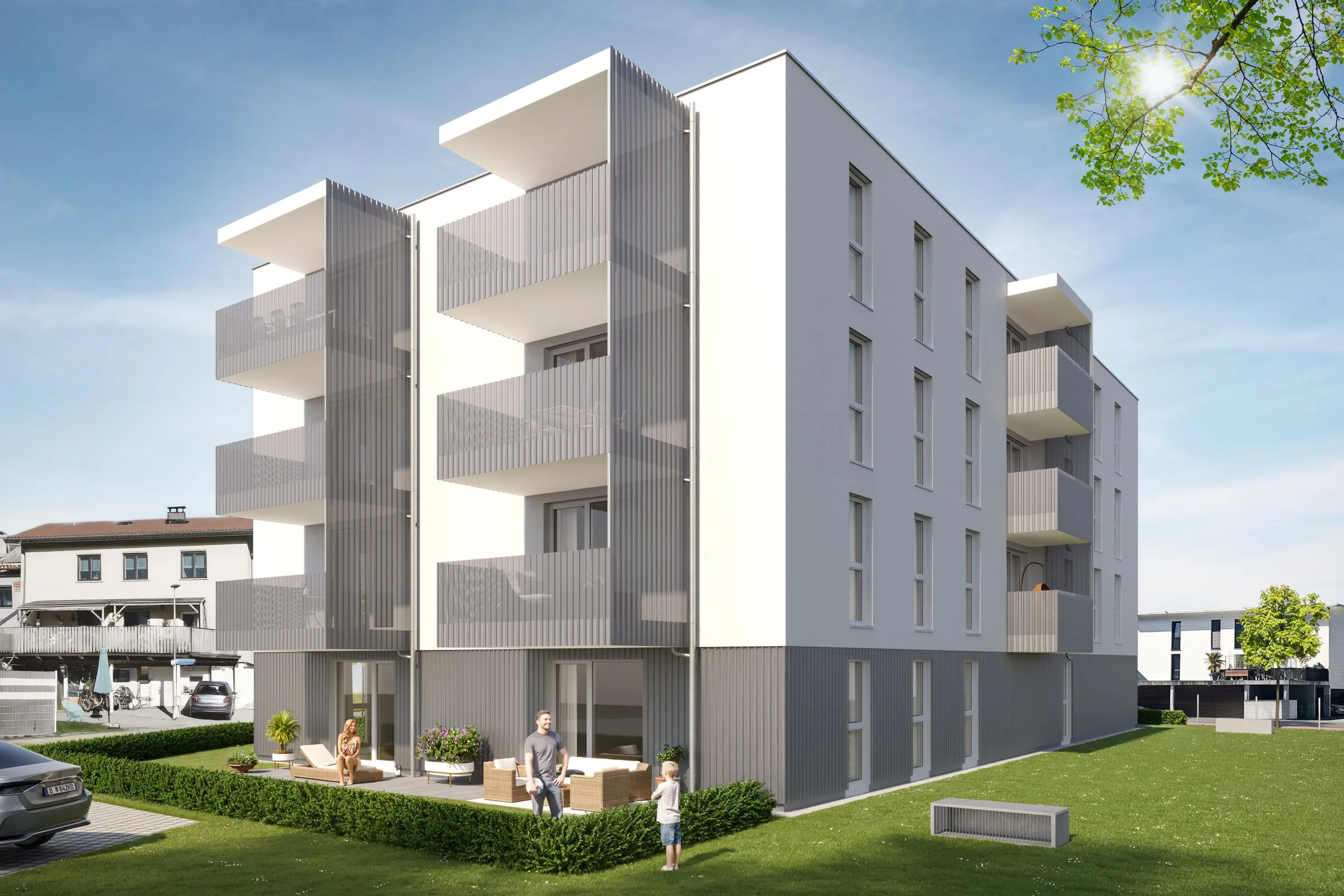 Mehrfamilienhaus Hohenems für Hefel Wohnbau Ansicht 9