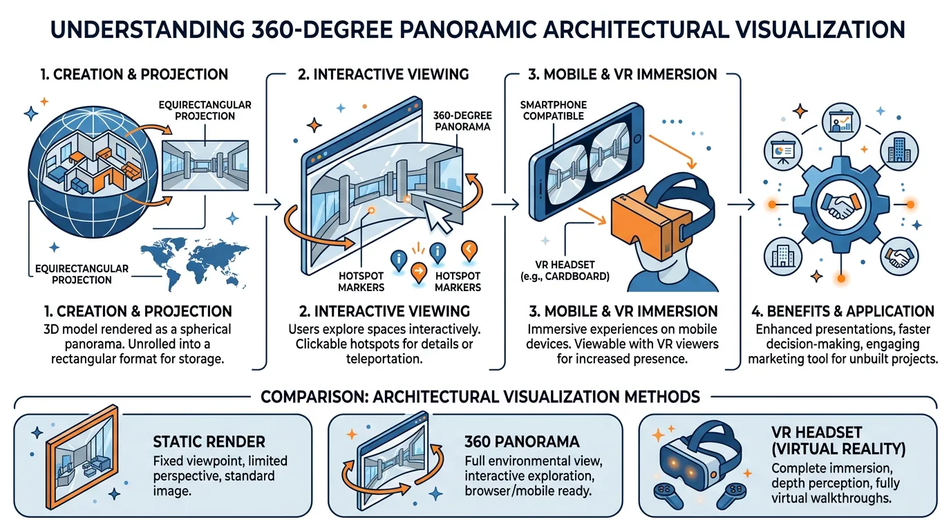 360-Grad-Visualisierung — wann sich Panorama-Renderings lohnen